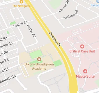 map for Chartwells at Dixons Broadgreen Academy