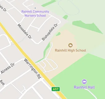 map for Rainhill High School