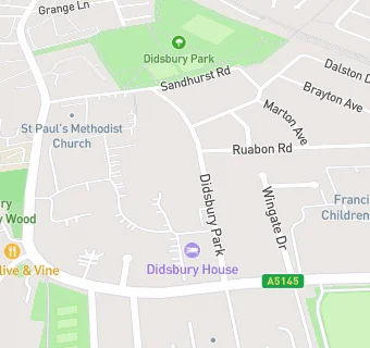 map for Eleven Didsbury Park