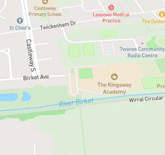 map for The Kingsway Academy