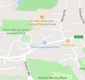 map for The Heaton