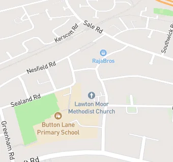 map for Button Lane Infants' School