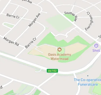 map for Oasis Academy Watermead