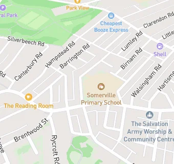 map for Somerville Primary School