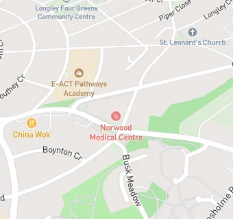 map for Norwood Medical Centre