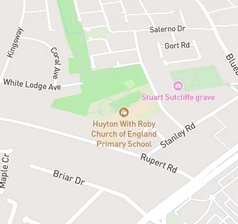 map for Huyton-with-Roby CofE Primary School