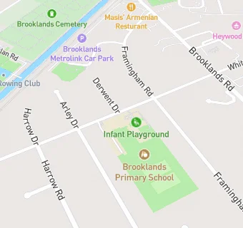 map for Brooklands Primary School