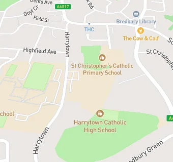 map for Harrytown Catholic High School