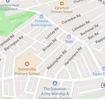 map for Somerville Primary School