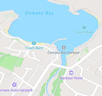 map for Caffi Bach Traeth Mawr