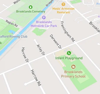 map for Brooklands Primary School After School