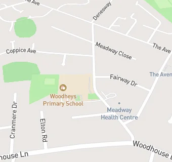 map for Woodheys Primary School