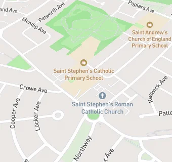 map for St Stephen's Catholic Primary School