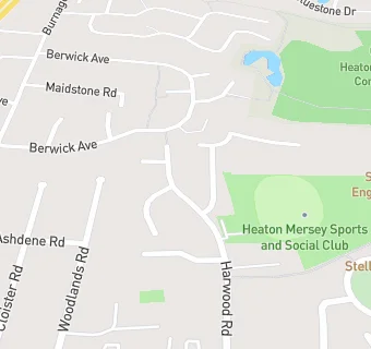 map for Heaton Mersey Sports & Social Club