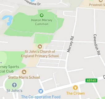 map for St John's Church of England Primary School