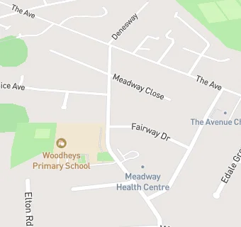 map for Meadway Health Centre