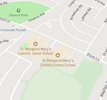 map for St Margaret Marys Catholic Infant School