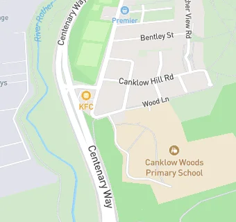 map for Canklow Woods Breakfast Club at Canklow Woods Primary