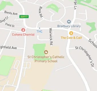 map for St Christopher's Catholic Primary School