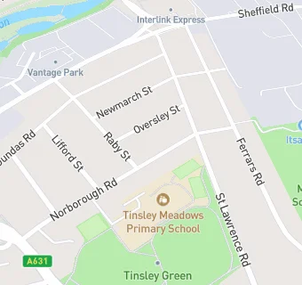 map for Tinsley Mini Market