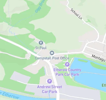 map for Compstall Post Offce