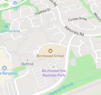 map for Birchwood School