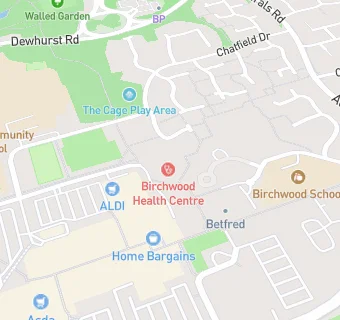 map for Birchwood Medical Centre