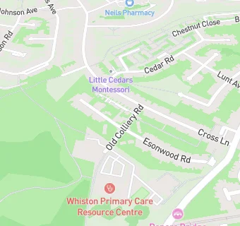 map for Whiston Health Centre