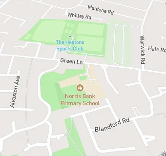 map for Norris Bank Primary School