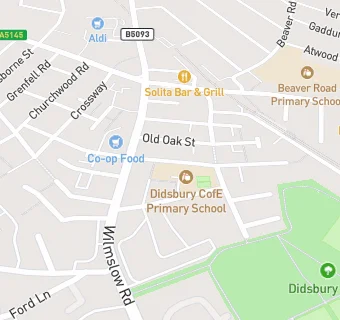 map for Didsbury CofE Primary School