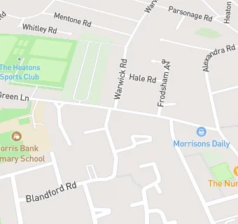 map for The Heatons Sports Club