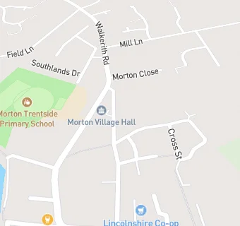 map for Morton Village Hall