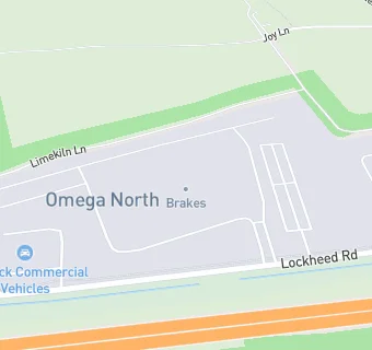 map for Travis Perkins Omega Distribution site