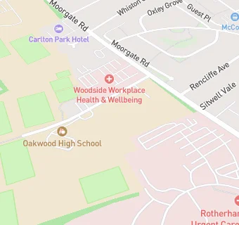 map for Oakwood High School