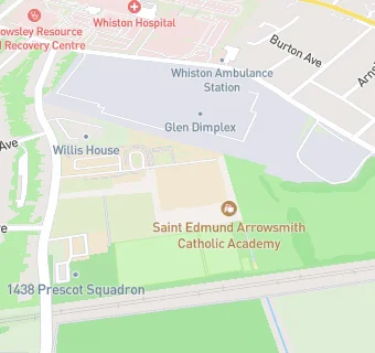 map for Saint Edmund Arrowsmith Catholic Academy