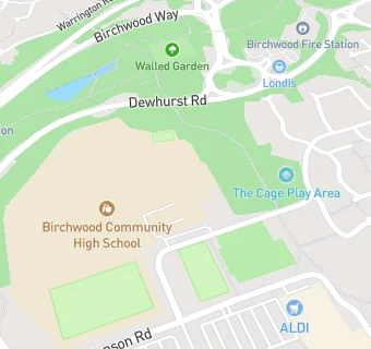 map for Birchwood Community High School