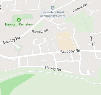 map for Harworth C Of E Academy