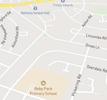 map for Roby Park Primary School