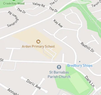 map for Arden Primary School