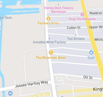 map for Riverside Diner