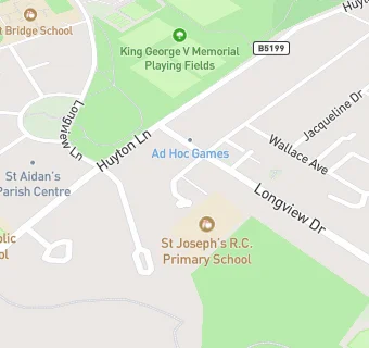 map for St Josephs Catholic Primary School