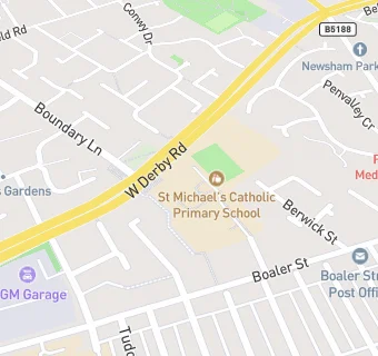 map for St Michael's Catholic Primary School