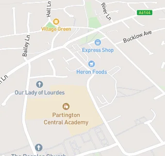 map for Partington Central Surgery