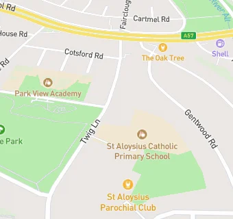 map for St Aloysius Catholic Primary School