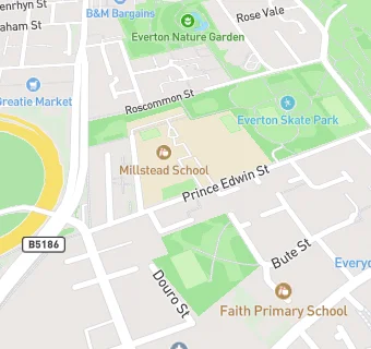 map for Faith Primary School