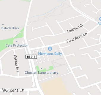 map for Four Acre Chemist