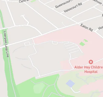 map for Alder Hey Family House trust