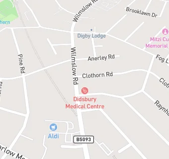 map for Didsbury Medical Centre