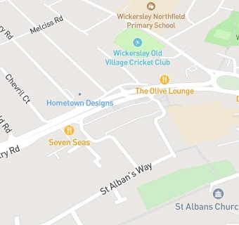 map for Wickersley Chinese Take Away