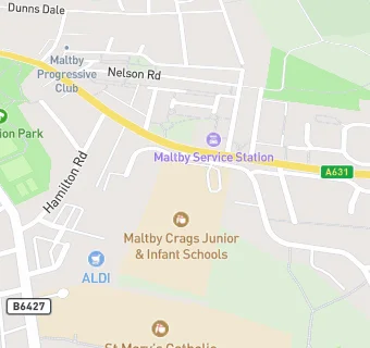 map for Maltby Crags Junior School